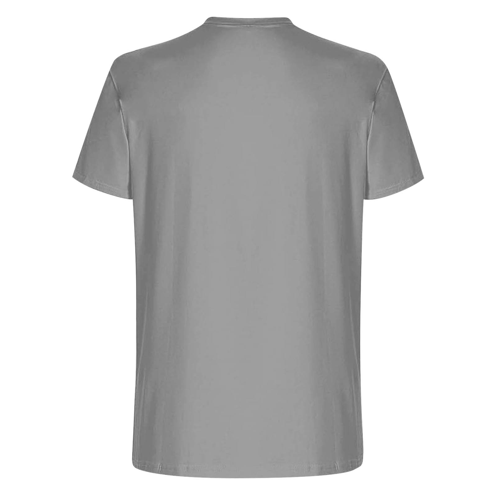 thumbnail image 5 of Camiseta oversize de verano para hombre - Cuello redondo y manga corta con estampado urbano - Camiseta deportiva holgada e informal, 5 of 5
